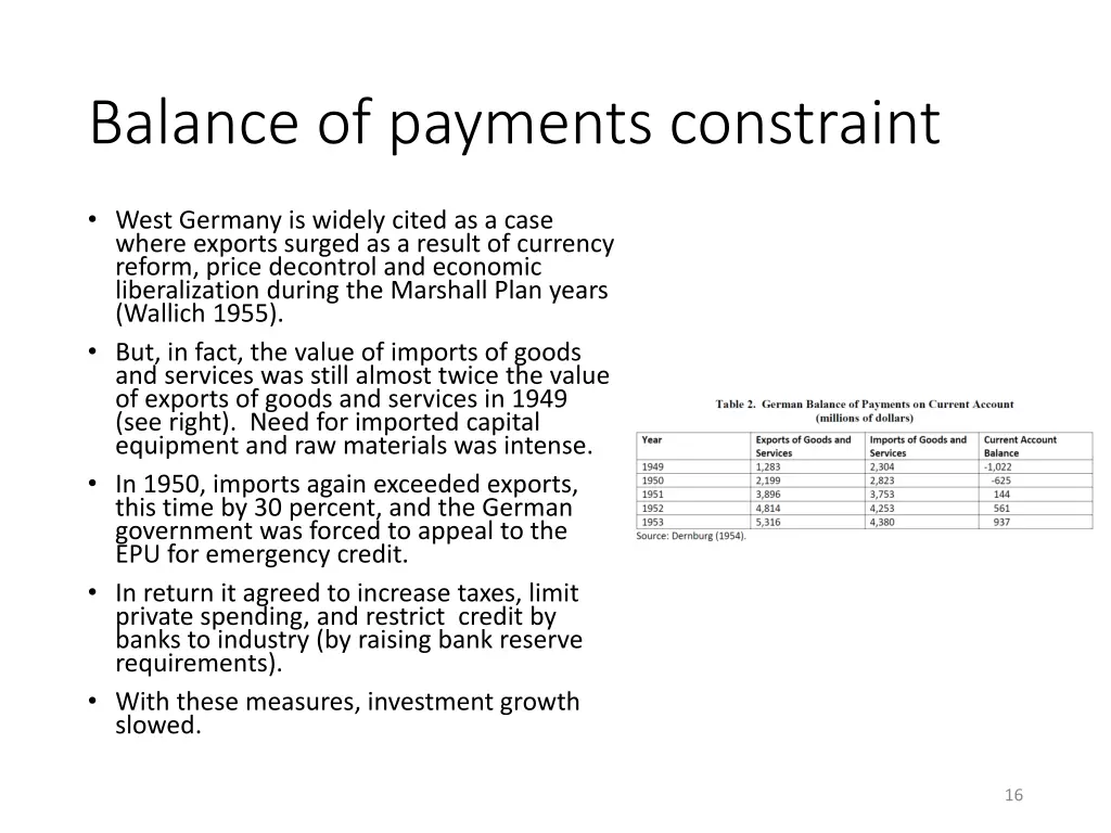 balance of payments constraint