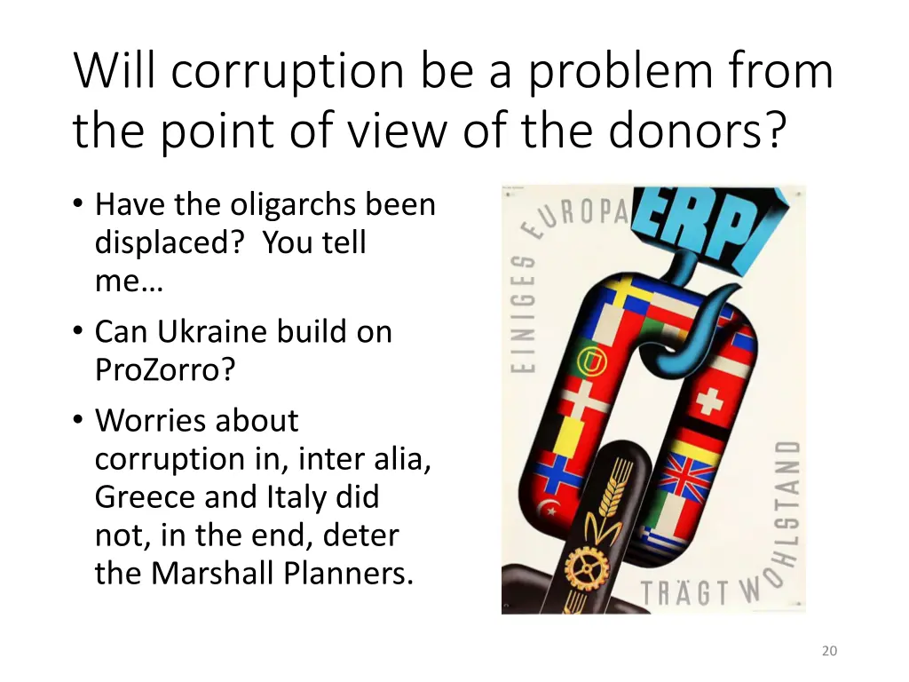 will corruption be a problem from the point