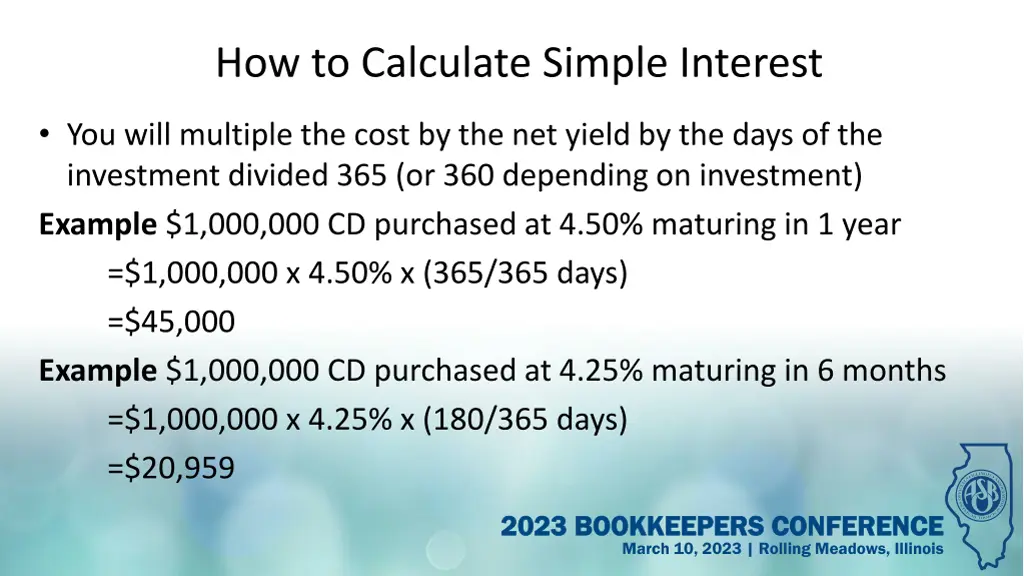 how to calculate simple interest