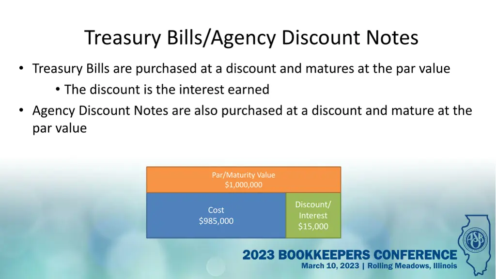 treasury bills agency discount notes