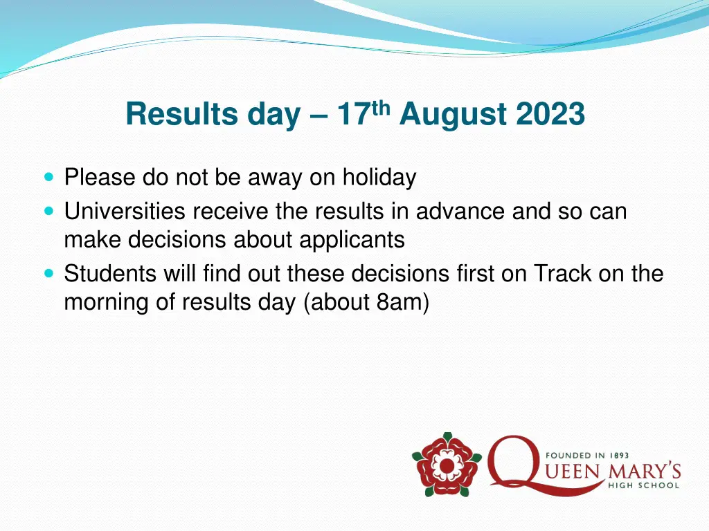 results day 17 th august 2023