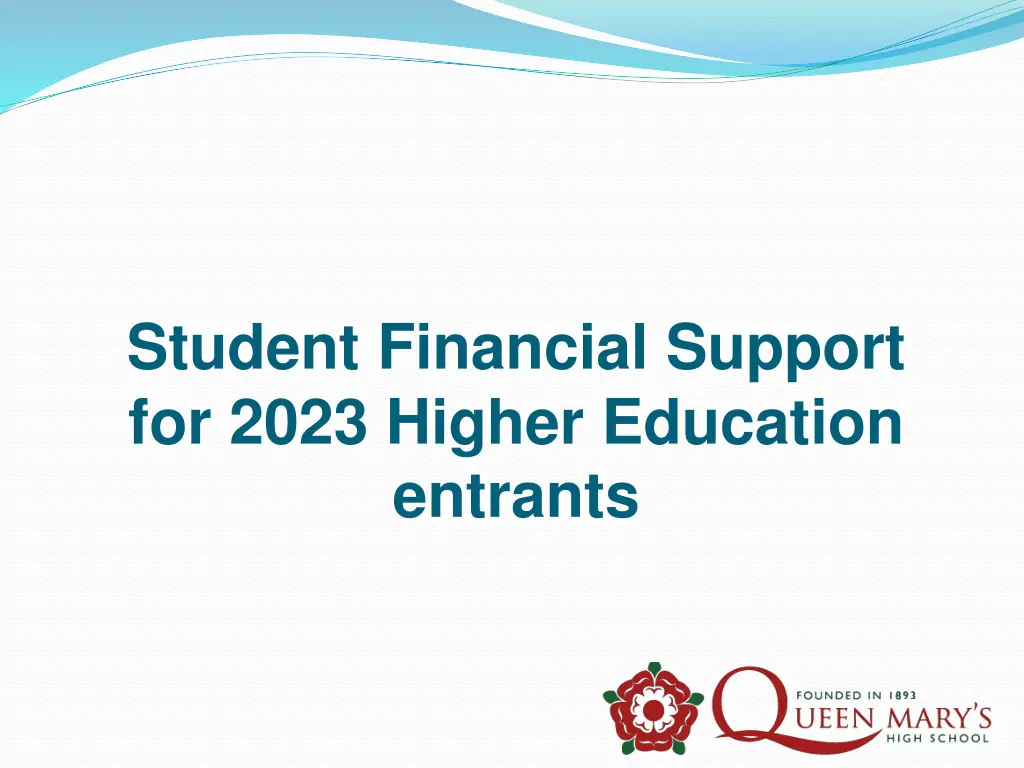 student financial support for 2023 higher