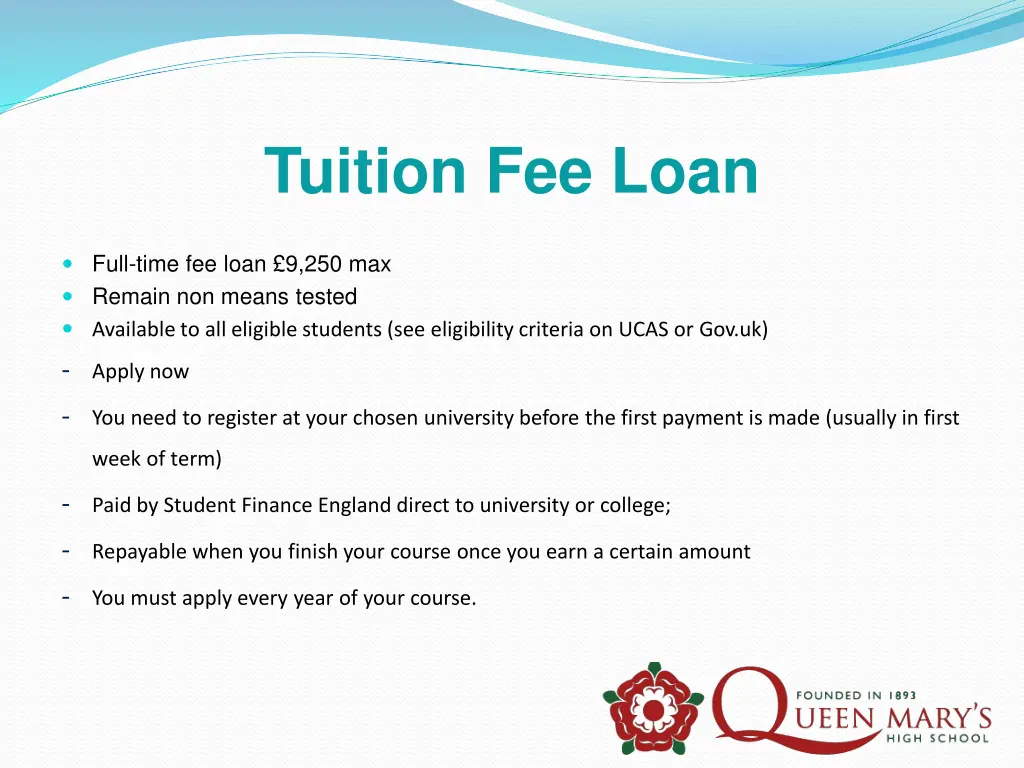 tuition fee loan