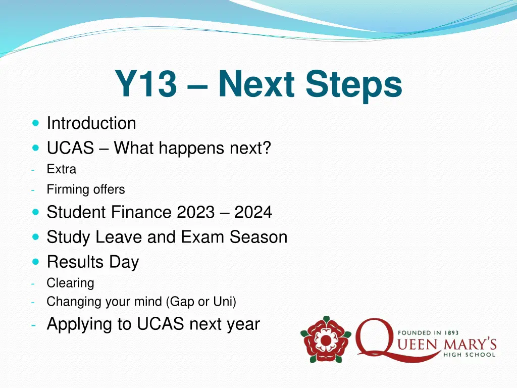 y13 next steps introduction ucas what happens