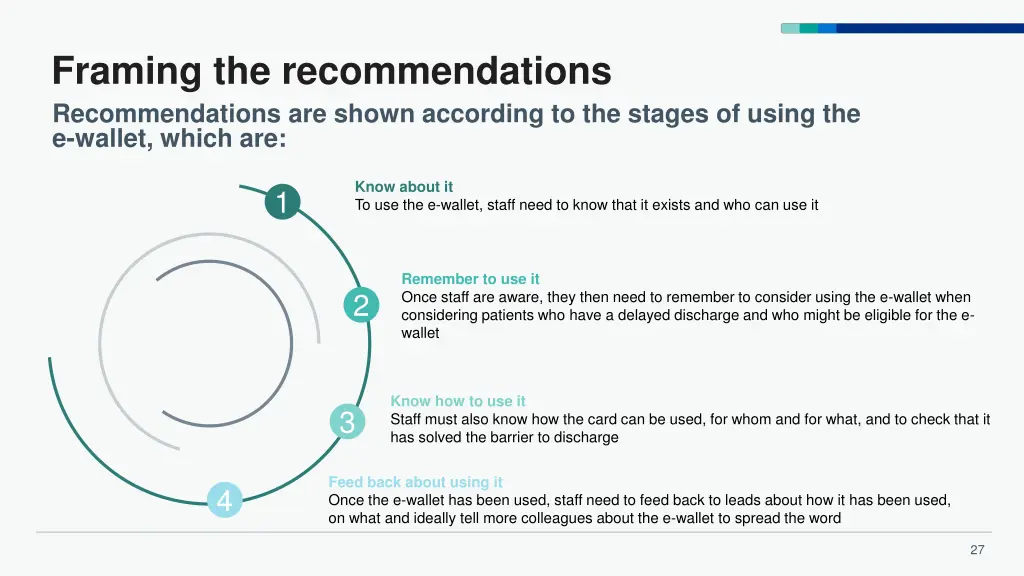 framing the recommendations recommendations