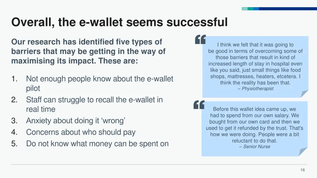 overall the e wallet seems successful
