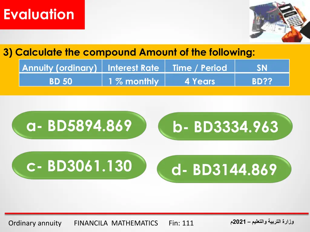 evaluation 2