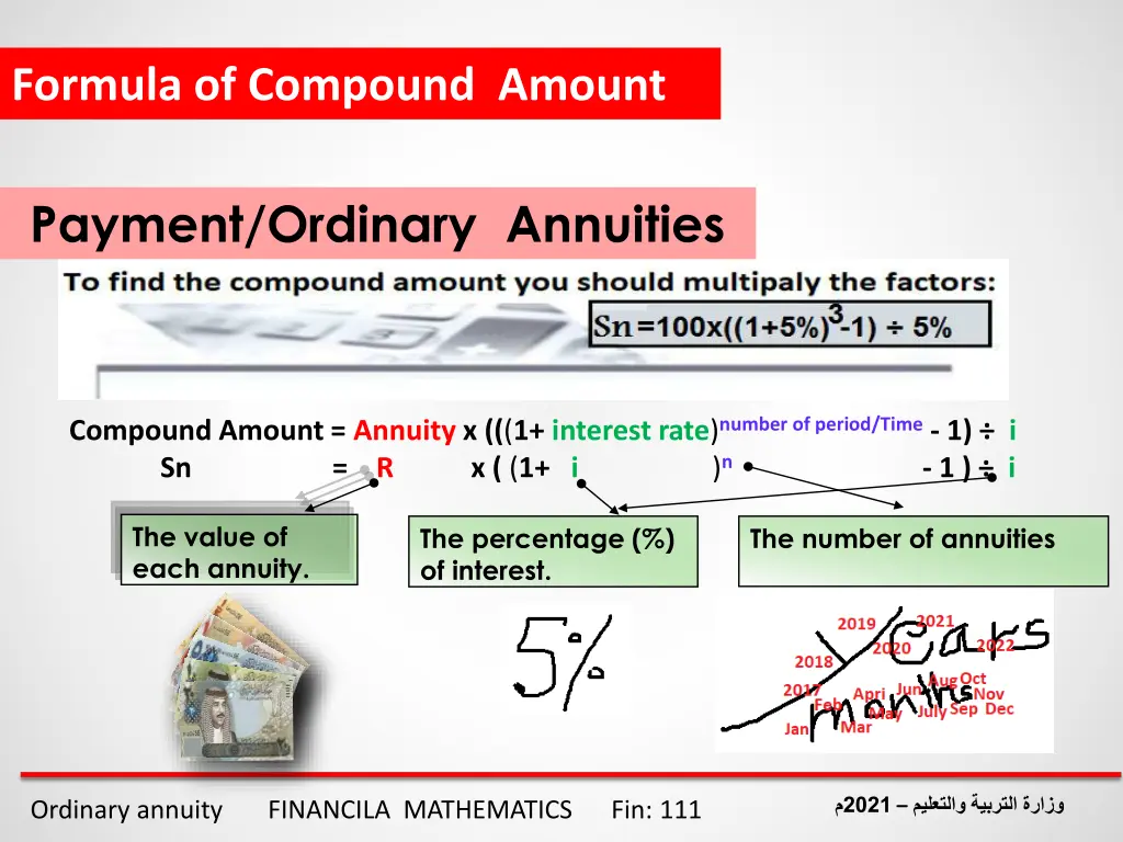 formula of compound amount