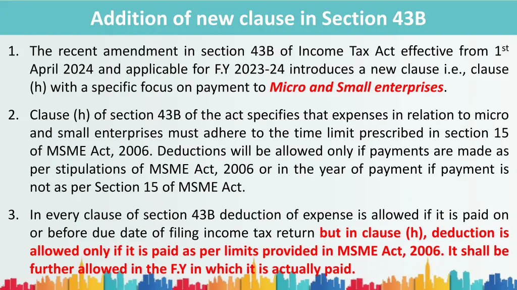 addition of new clause in section 43b