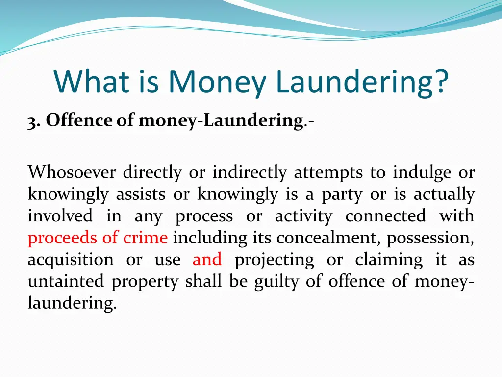 what is money laundering