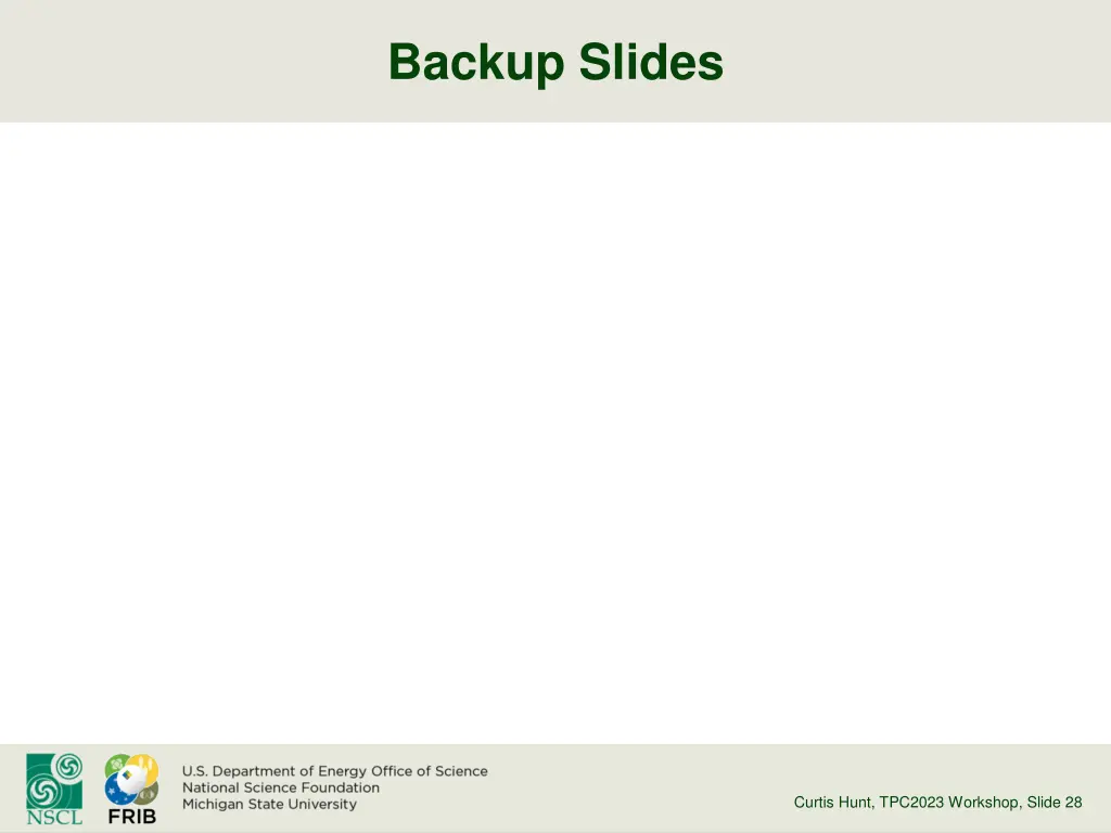 backup slides