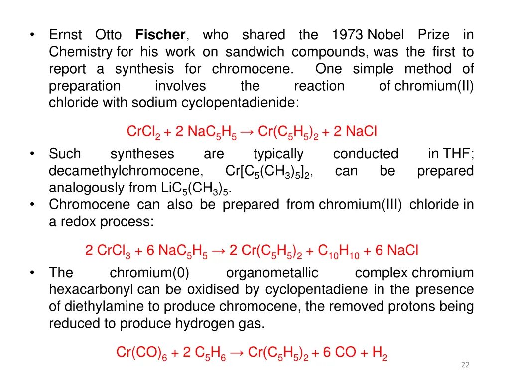 ernst otto fischer who shared the 1973 nobel