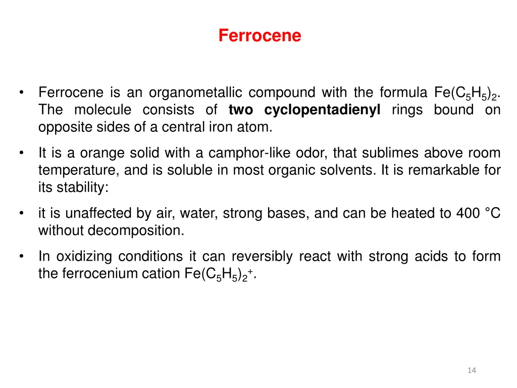 ferrocene