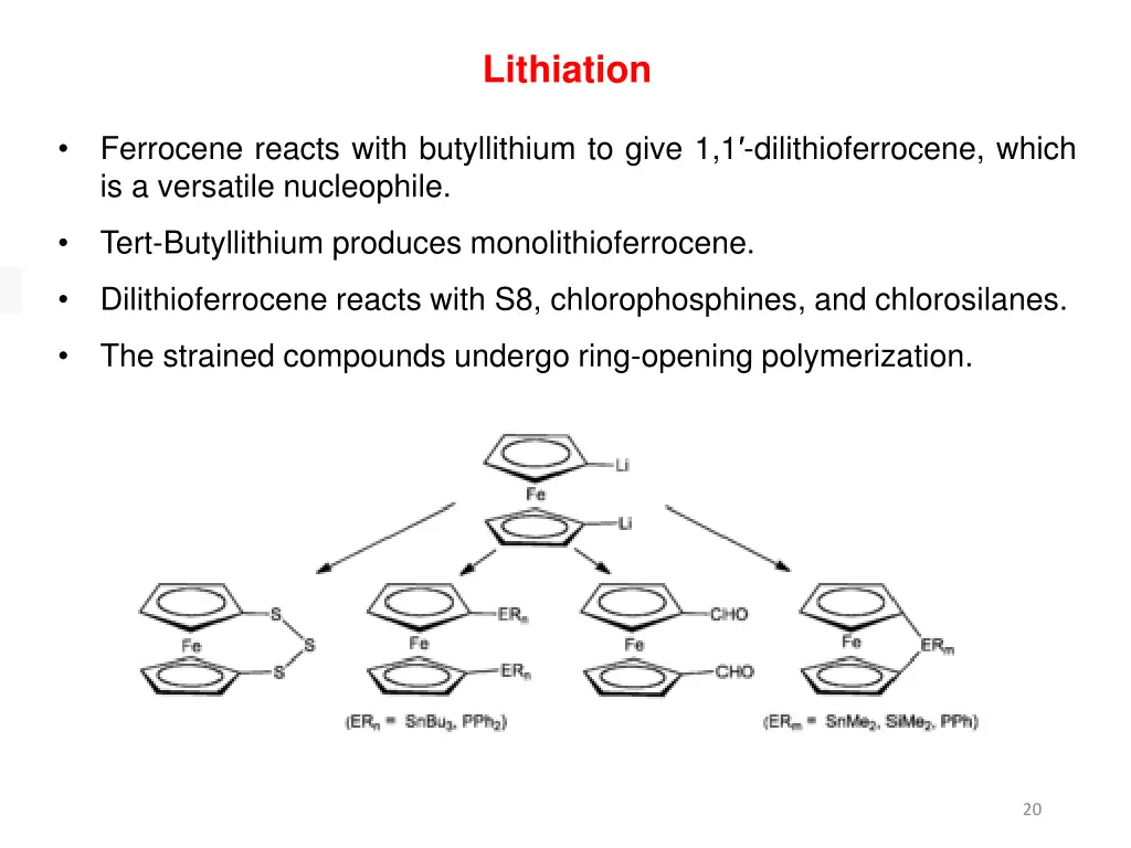 lithiation