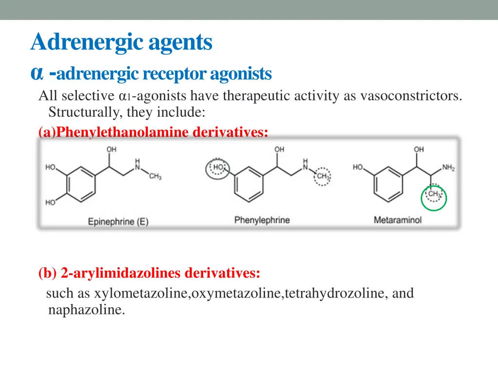 adrenergic agents adrenergic receptor agonists