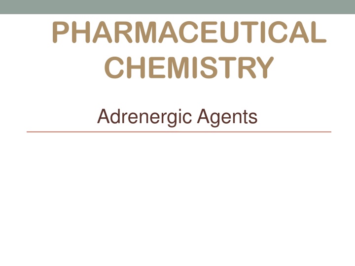 pharmaceutical chemistry