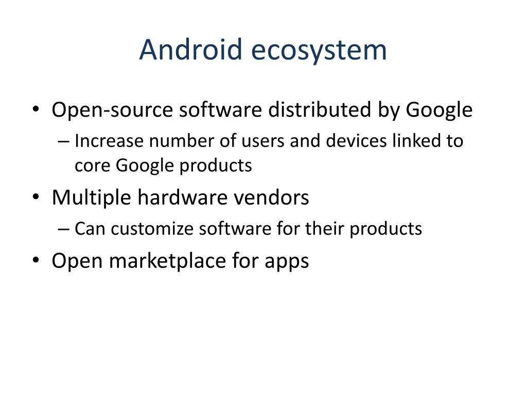 android ecosystem