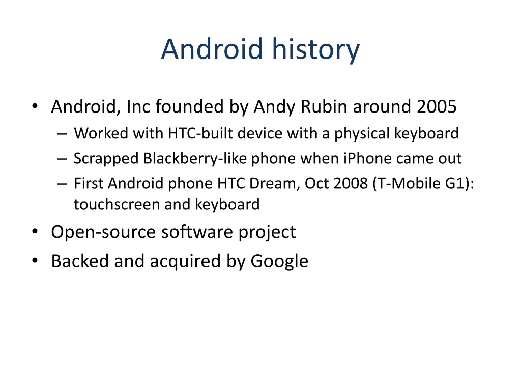 android history