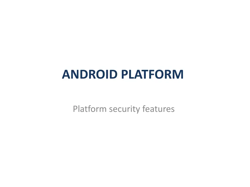 android platform 1