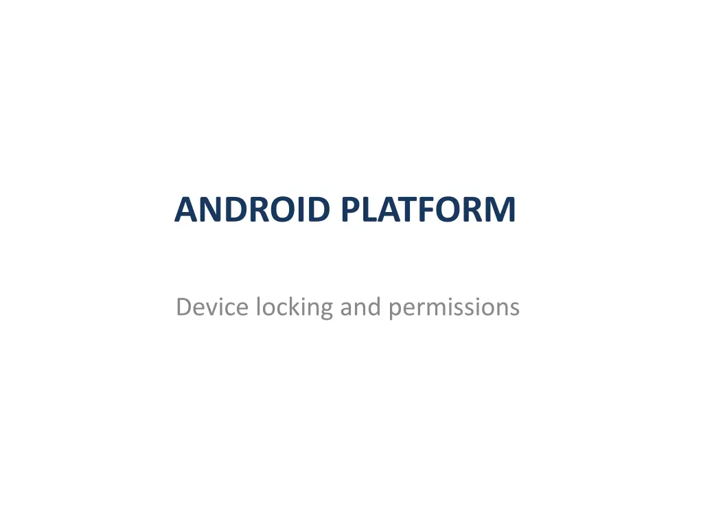 android platform