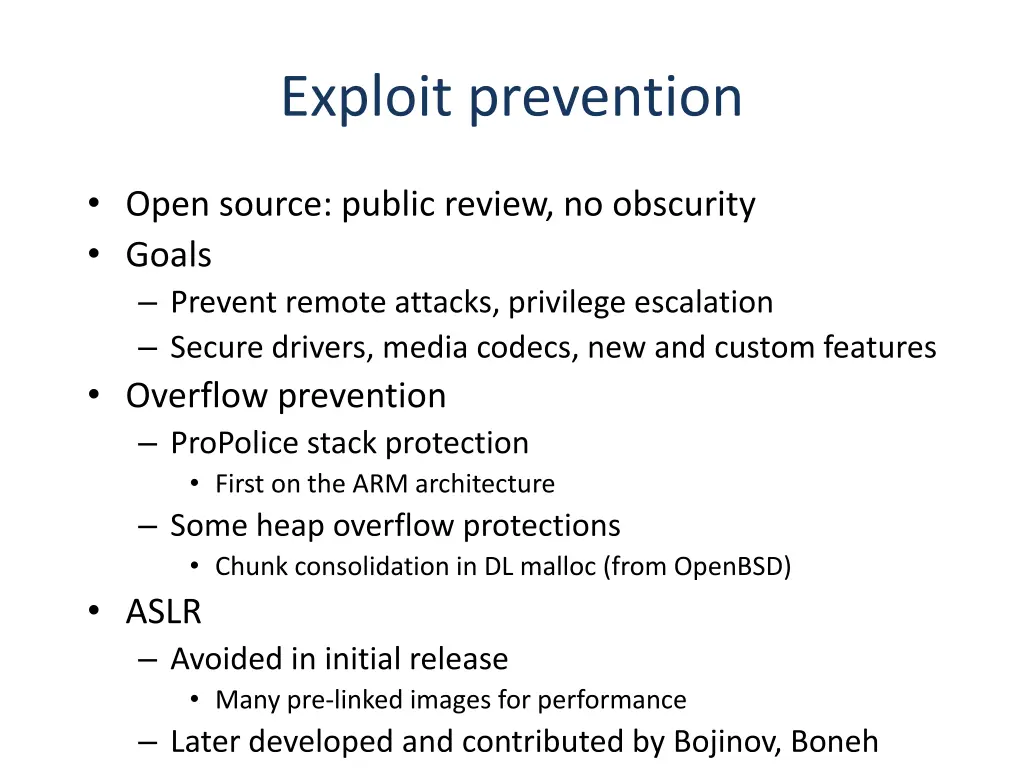 exploit prevention