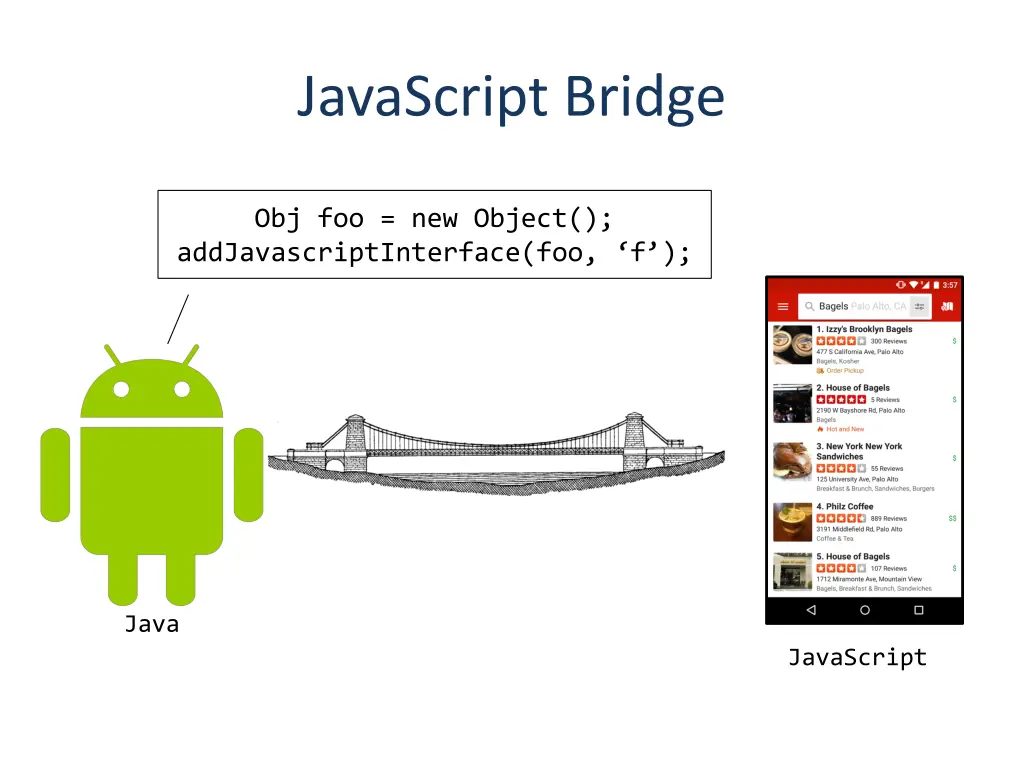 javascript bridge