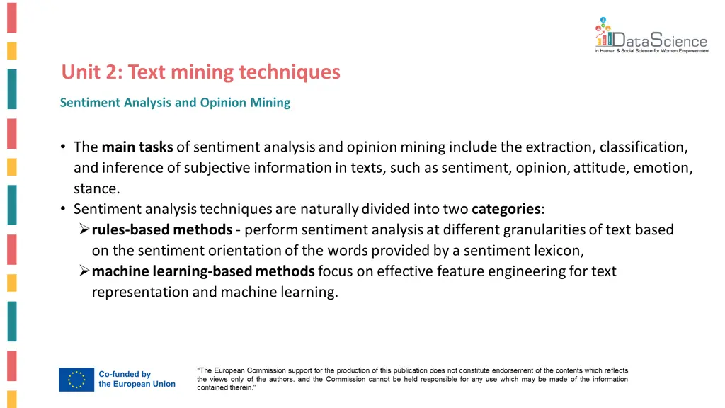 unit 2 text mining techniques