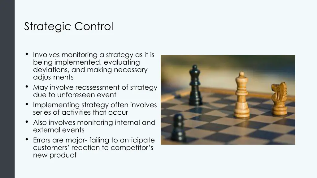 strategic control