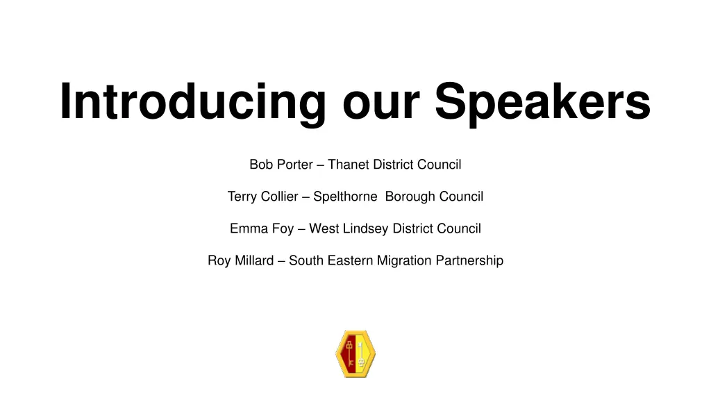 introducing our speakers