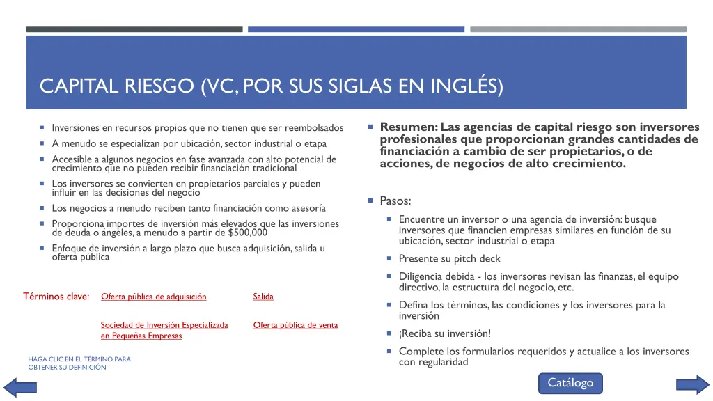 capital riesgo vc por sus siglas en ingl s