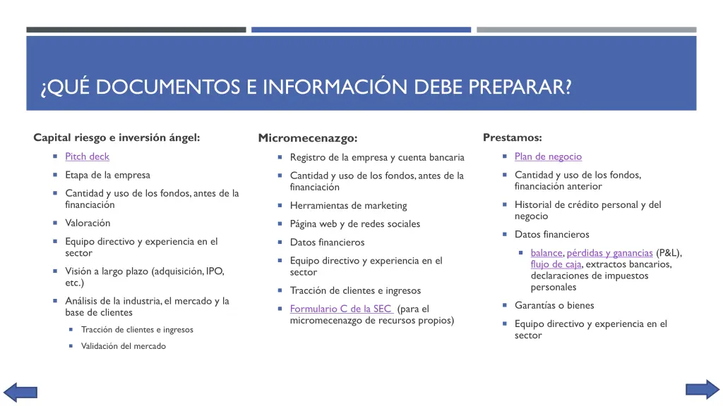 qu documentos e informaci n debe preparar