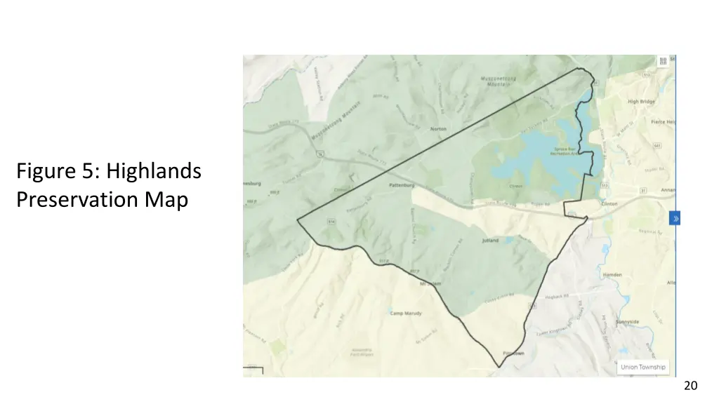 figure 5 highlands preservation map