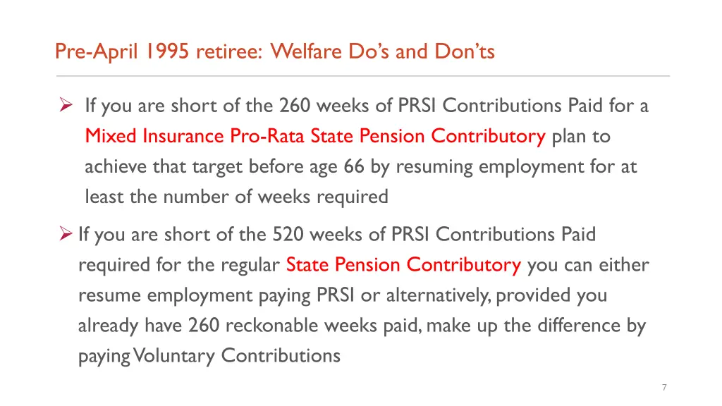 pre april 1995 retiree welfare do s and don ts 3