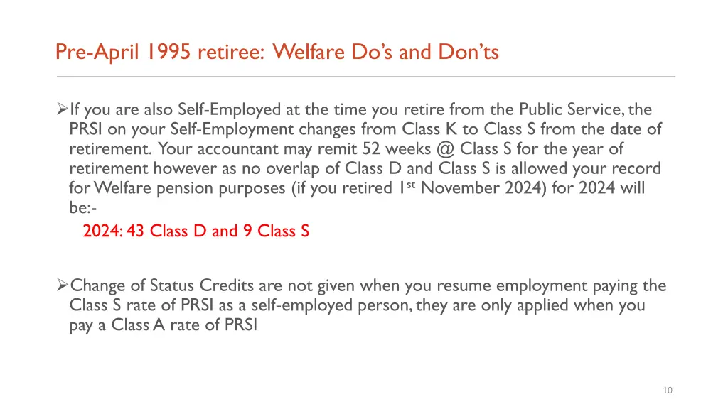 pre april 1995 retiree welfare do s and don ts 6