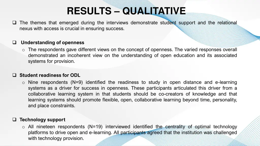 results qualitative