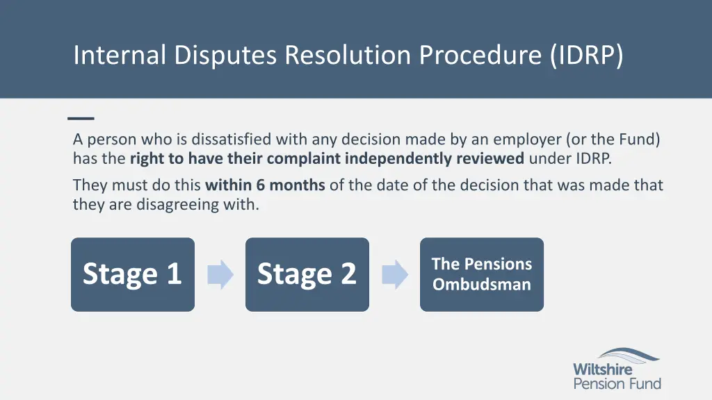 internal disputes resolution procedure idrp