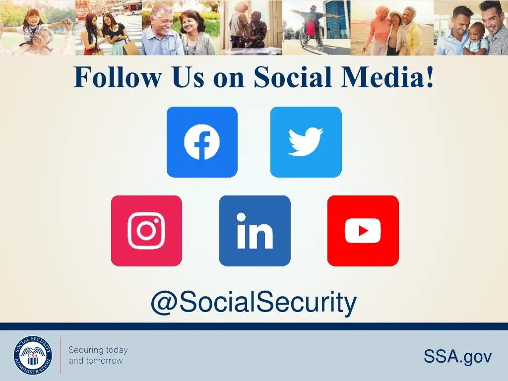 follow us on social media