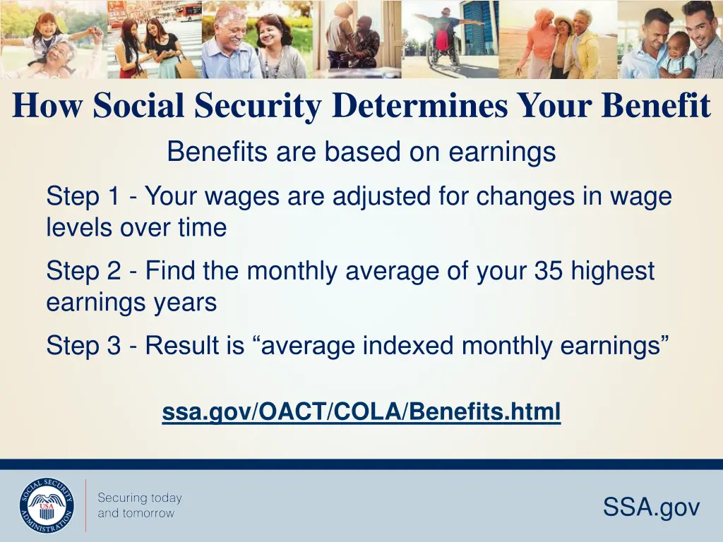 how social security determines your benefit