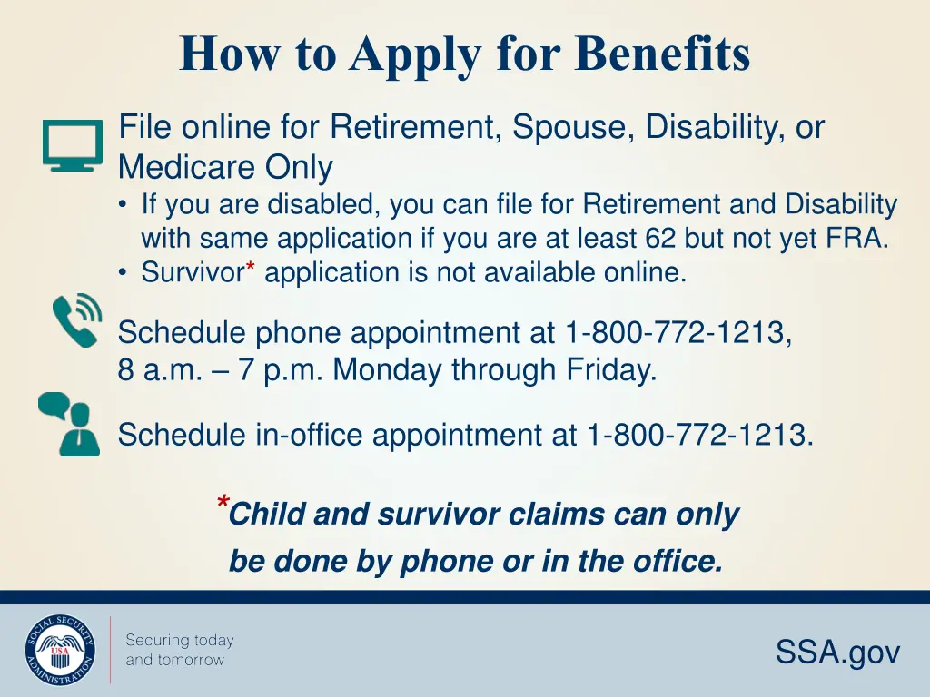 how to apply for benefits