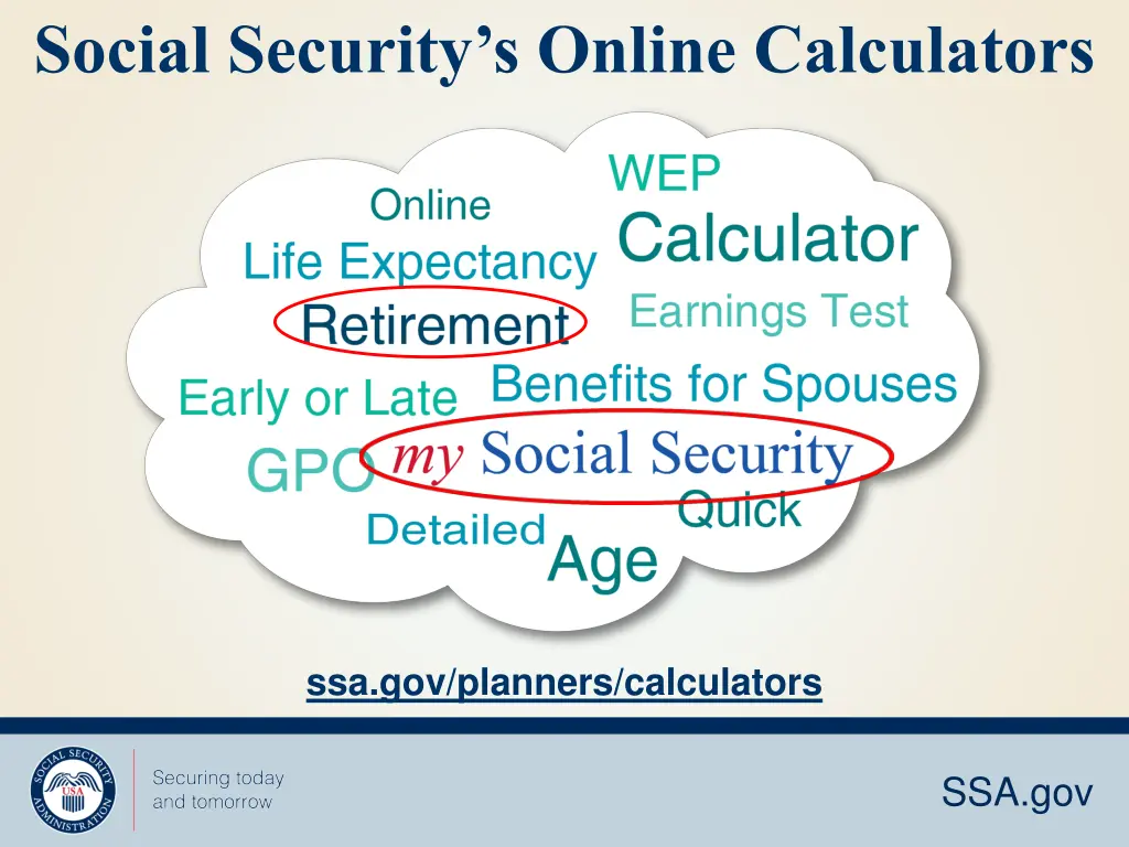 social security s online calculators