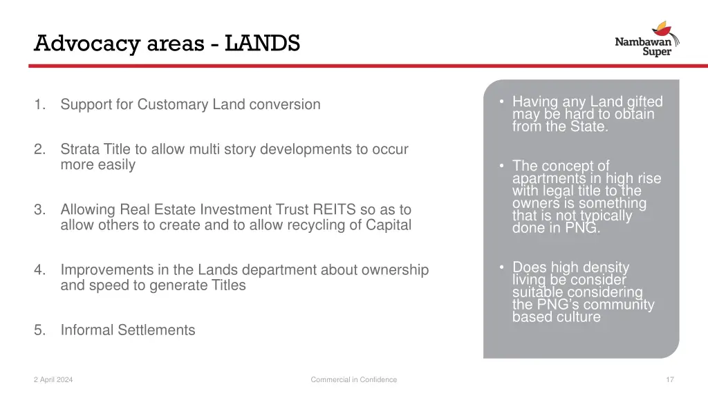 advocacy areas lands