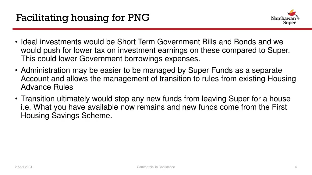 facilitating housing for png 1