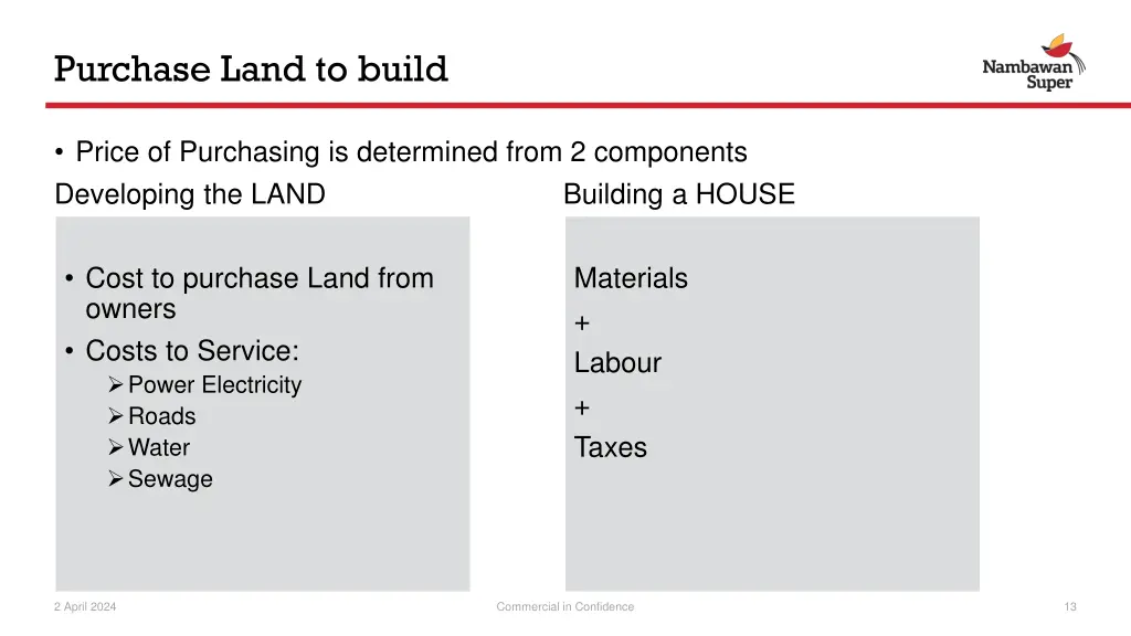 purchase land to build