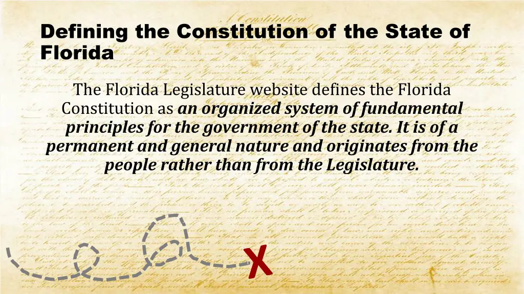 defining the constitution of the state of florida