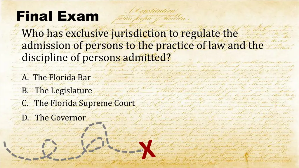 final exam who has exclusive jurisdiction