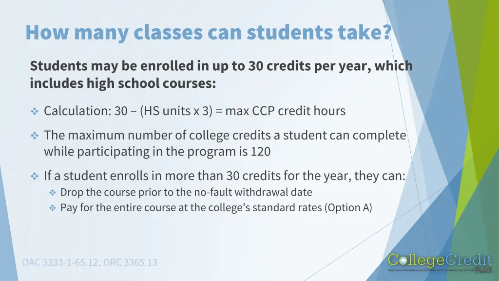 how many classes can students take