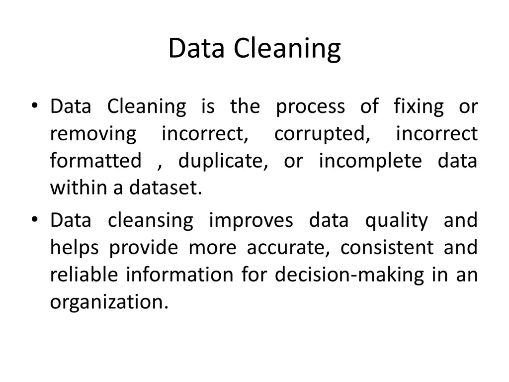 data cleaning 1