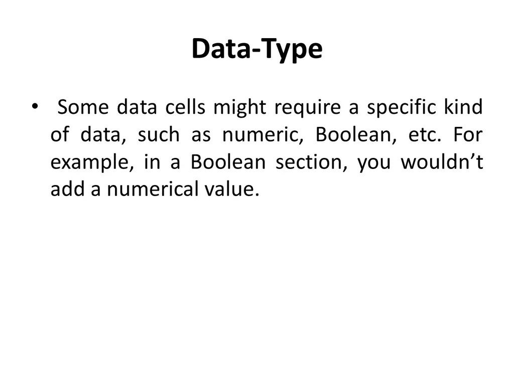 data type