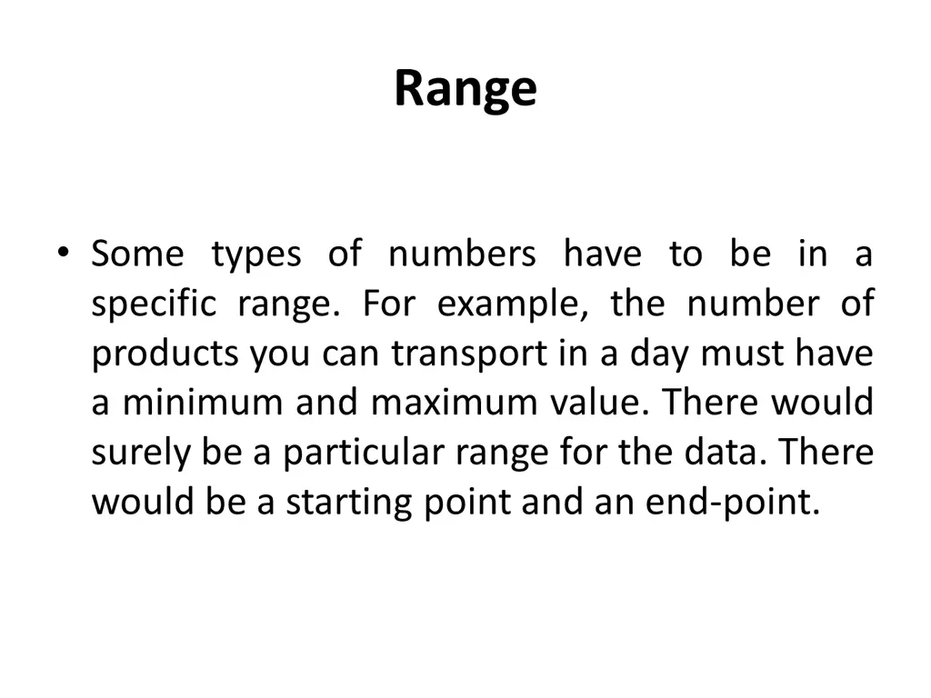 range