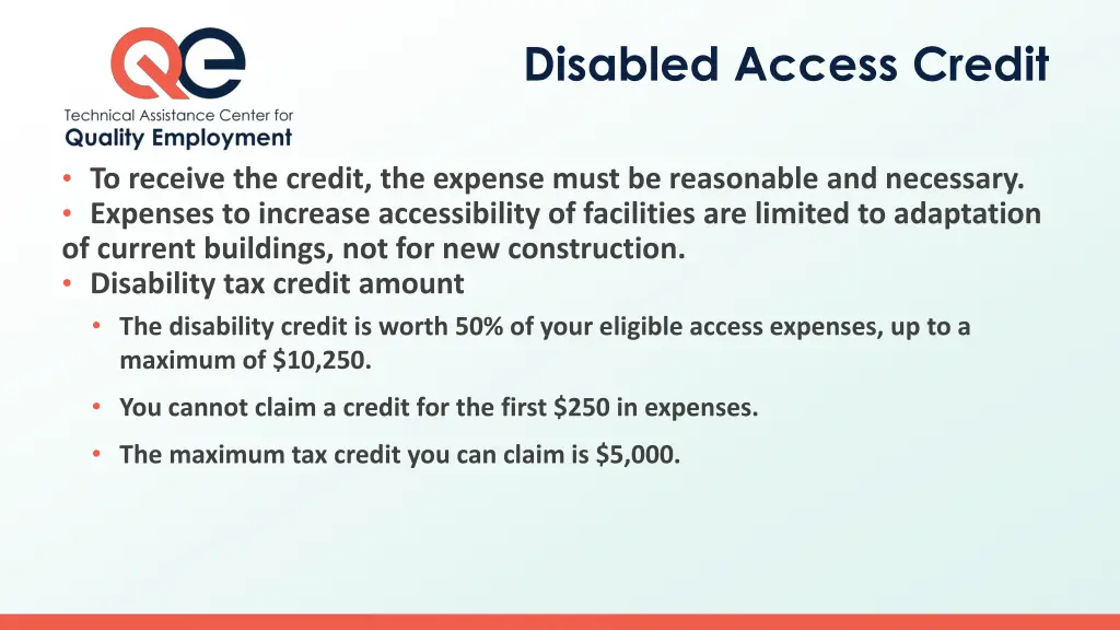 disabled access credit 1